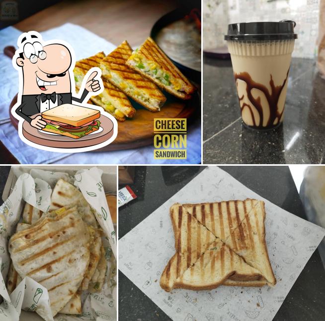 Grilled cheese sandwich at Bread & Bev