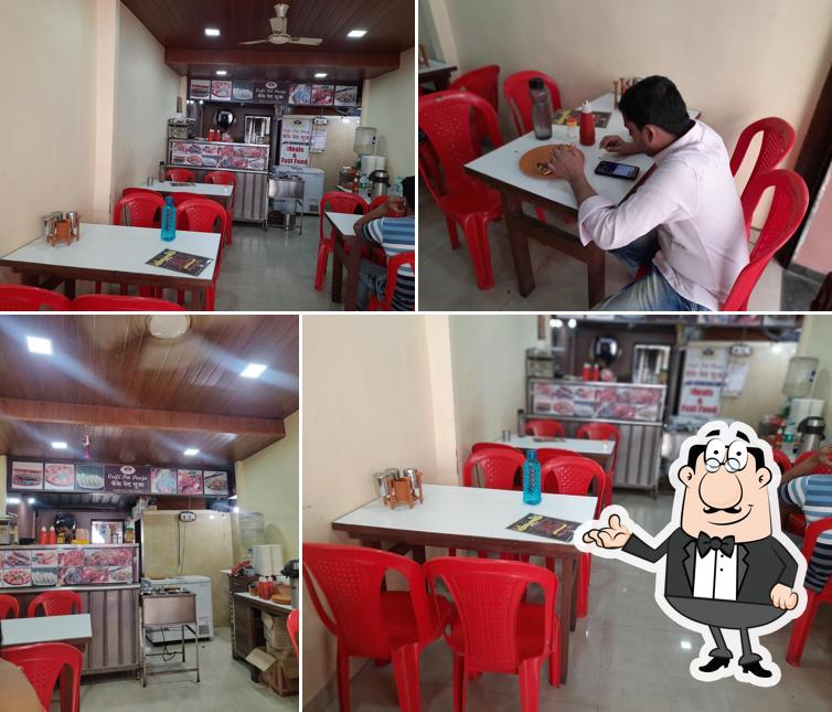 The interior of Café pet pooja veg non veg