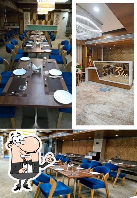 The interior of SN Blu Restaurants & Banquets