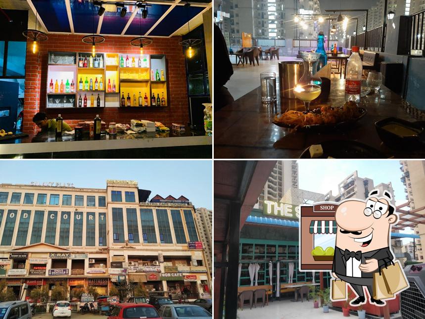 The picture of exterior and bar counter at The Sky Boat