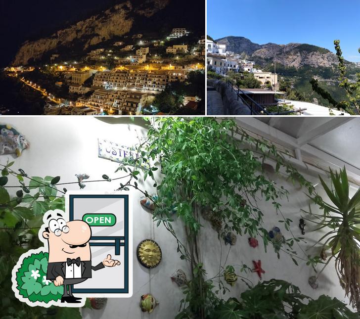 Goditi la vista dall'area esterna di Osteria Rispoli