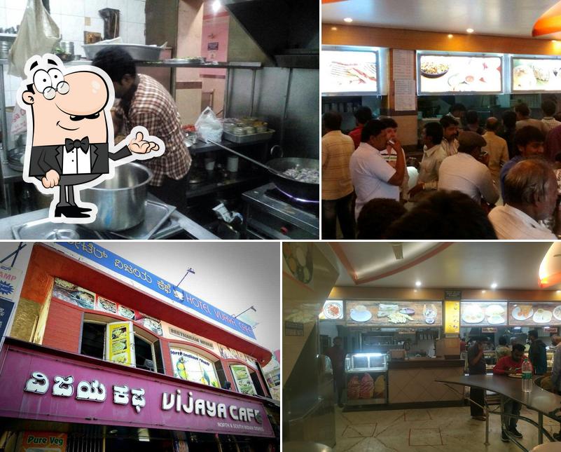 The interior of Vijaya Cafe