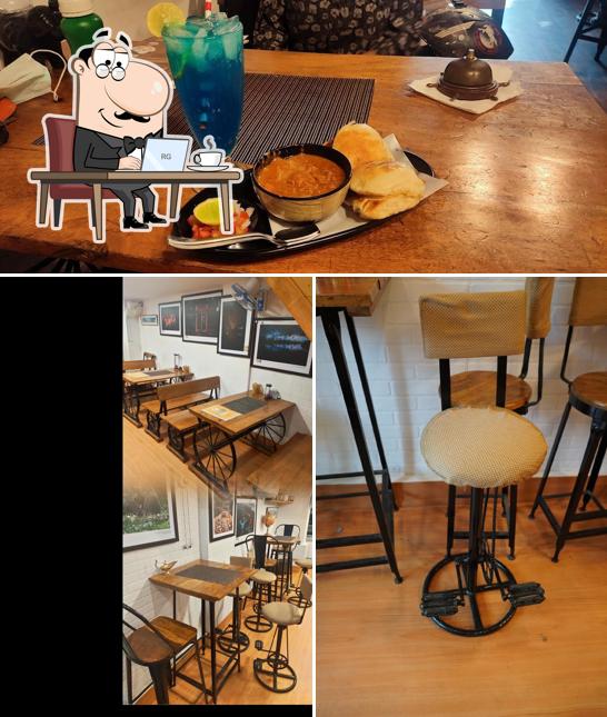 The interior of Snacks Fusion Café (Veg Restaurant)