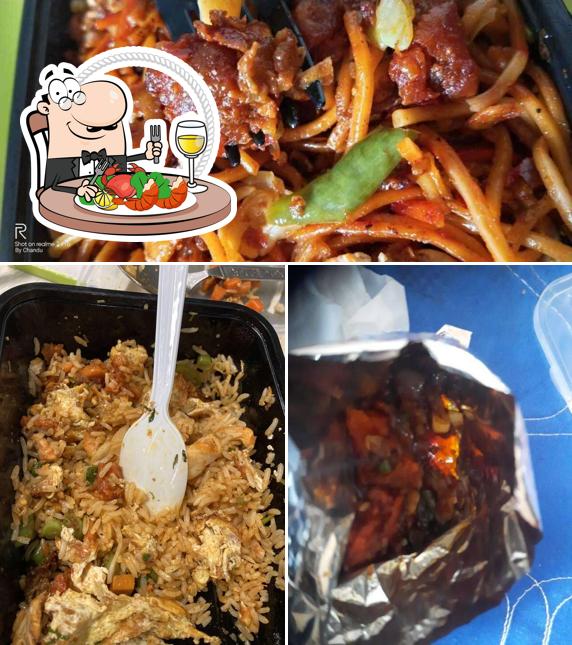 Order seafood at Ananya Food Court