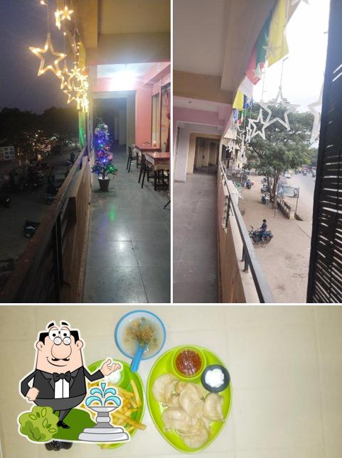 Check out the photo displaying exterior and beverage at MOMOS FOOD POINT