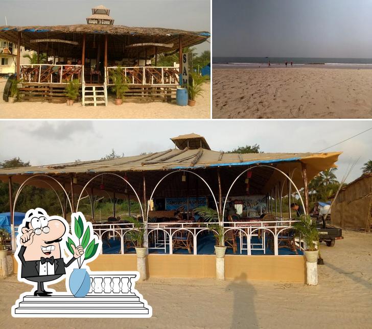 The exterior of Sam's Beach Shack GOA