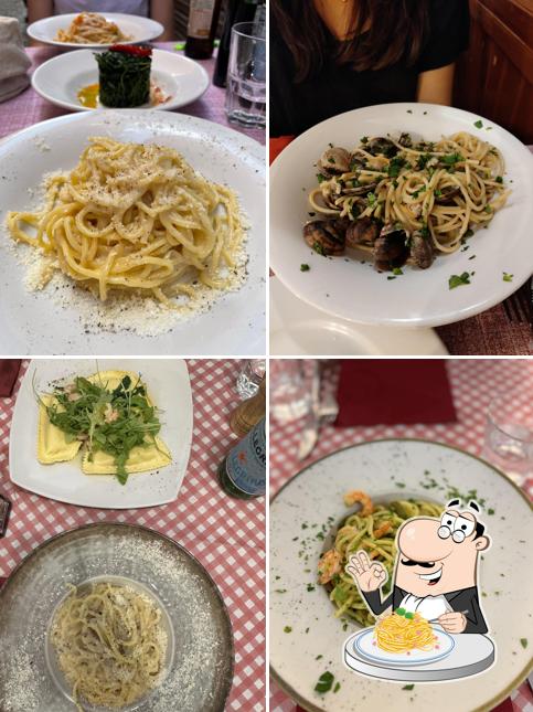 Spaghetti alla carbonara al Trattoria Della Stampa