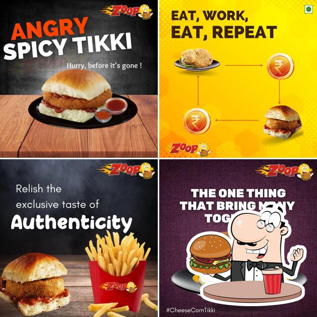 Order a burger at ZOOP_Muddebihal