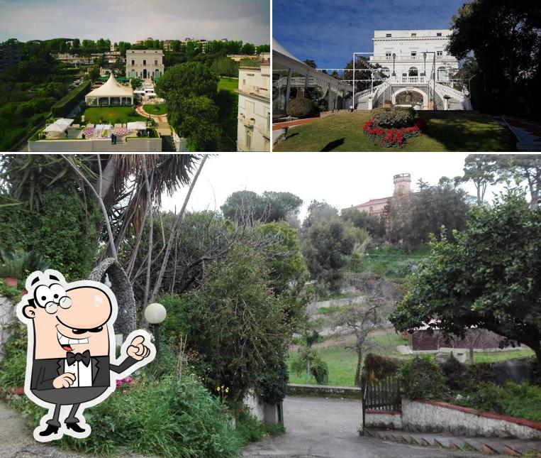 La parte esterna è una caratteristica importante di Villa Cilento