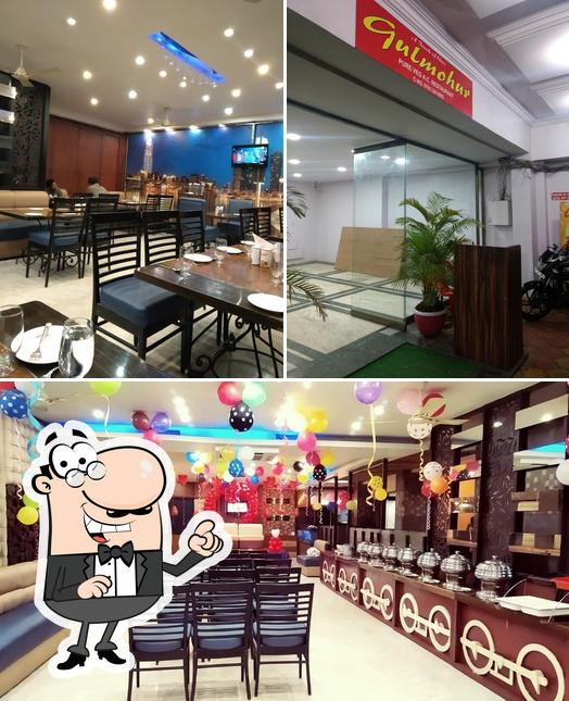 The interior of Gulmohur Restaurant