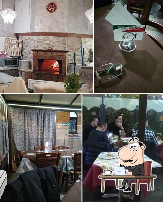 Dai un’occhiata alla immagine che presenta la interni e tavolo da pranzo di Pizzeria Italia