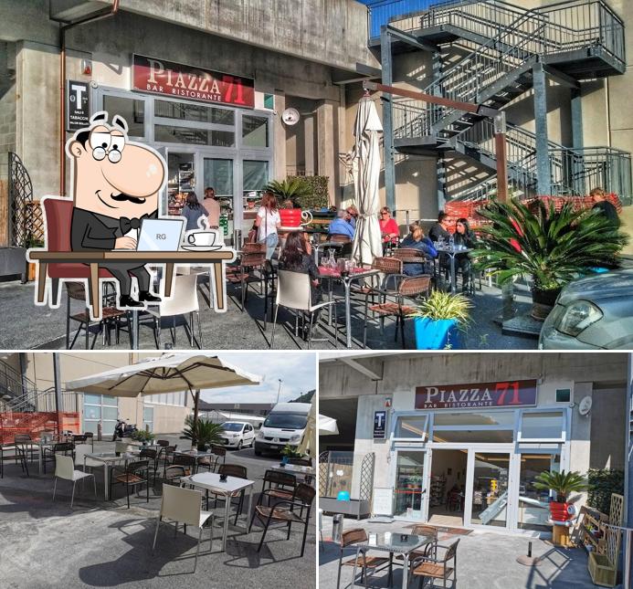 Gli interni di PIAZZA 71 bar, tabaccheria