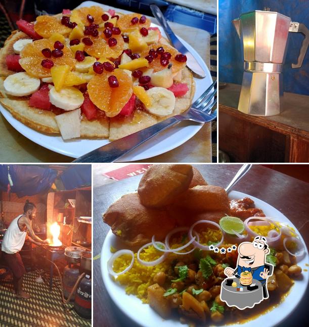 Food at Cafe milega Arambol