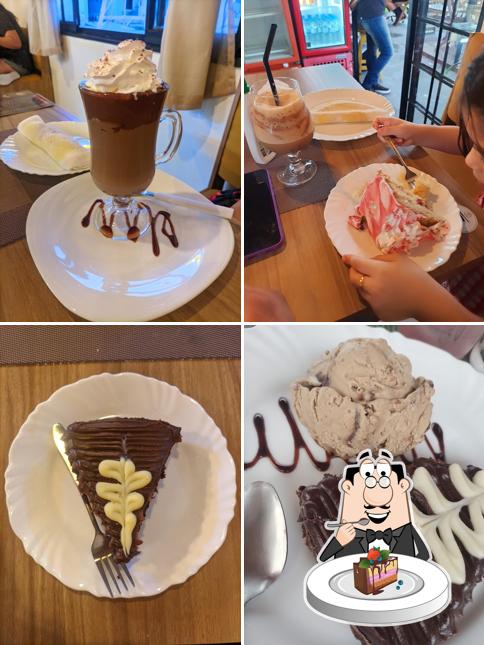 Bolo de chocolate em Fascino - Café e Doces