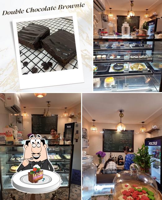 Chocolate cake at Harry's Daughters Cafe