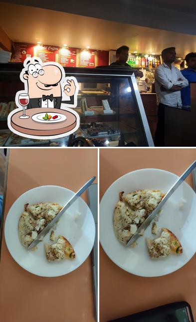 This is the picture showing food and exterior at Nav Bharat Bakery & Stores