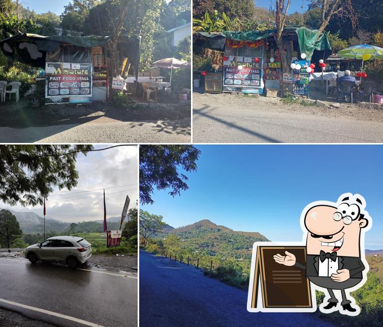 The exterior of miniature food stall