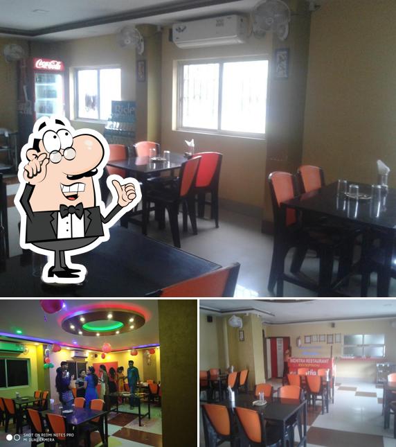 The interior of Bichitra Restaurant