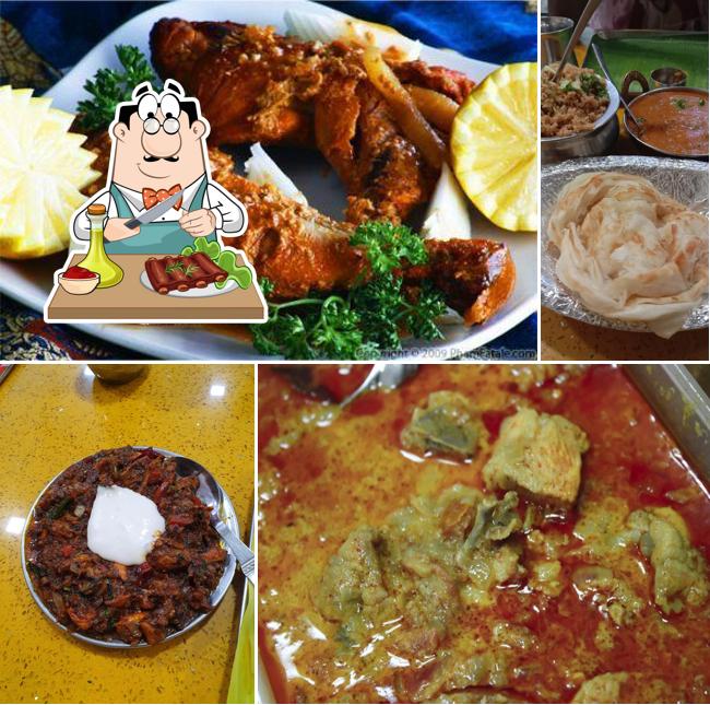 Hotel Chinthamani veg & non veg serves meat dishes