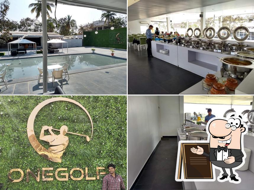 You can get some fresh air at the outside area of Onegolf Brewery