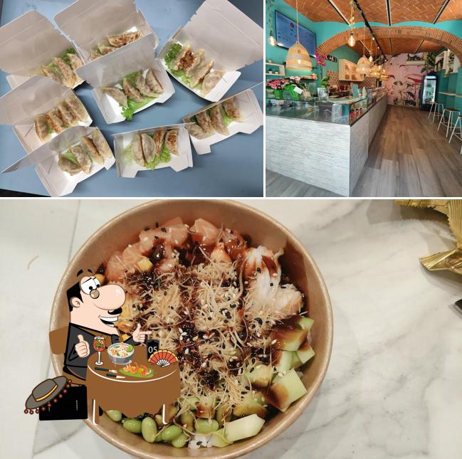 La immagine della cibo e interni di Aloha Poké Bowl & Bubble Tea