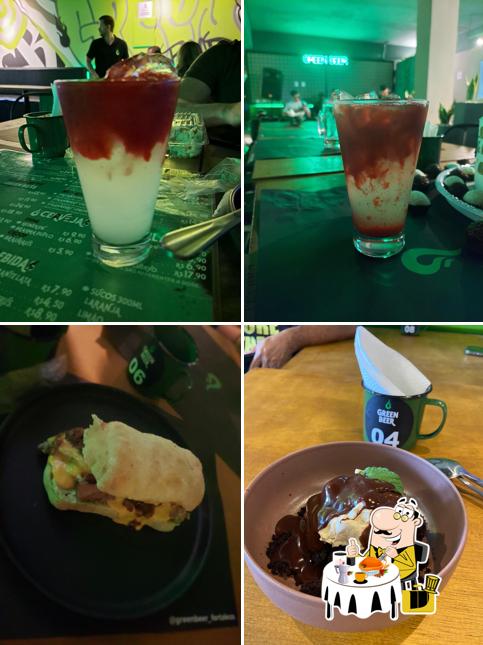 Comida em Green beer