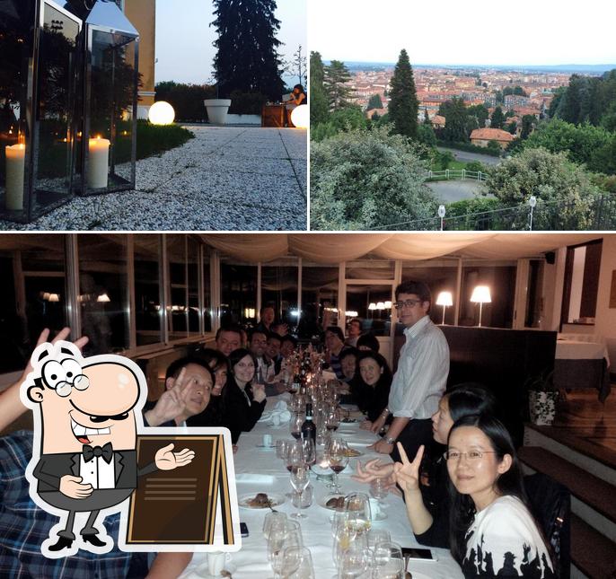 Questa è la foto che raffigura la esterno e tavolo da pranzo di I Faggi Club - Accademia del Tennis
