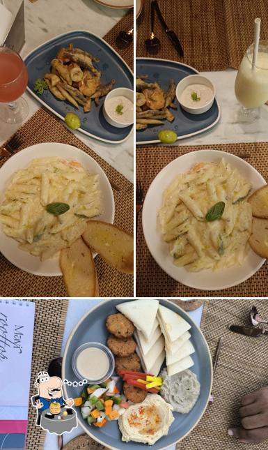 Food at Mavi Rooftop Lounge