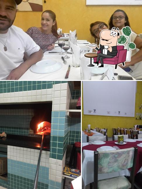 O interior do O Glutão Pizzaria