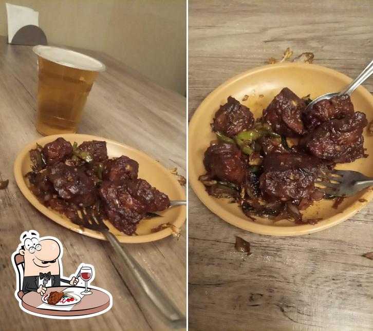 Order meat meals at Popular Bar and Restaurant