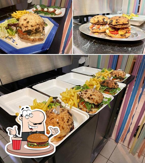 Prenditi un hamburger a Restaurant Napoli mia Chêne-Bourg