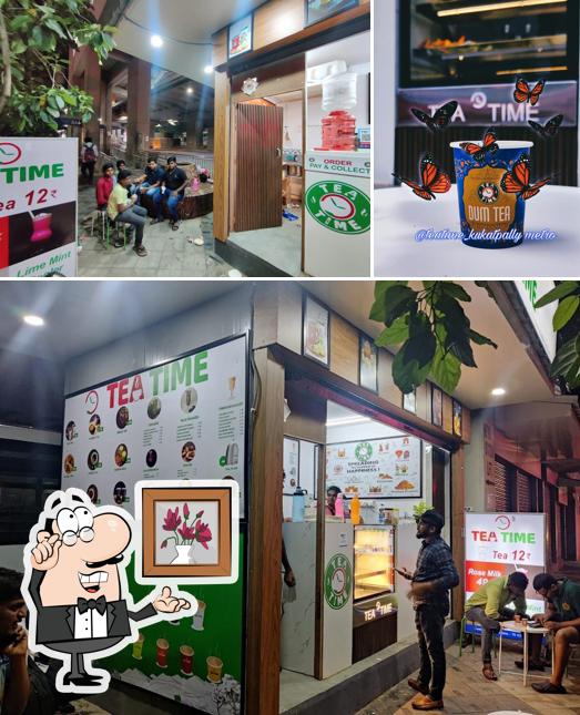 The interior of Tea Time - Kukatpally Metro Station