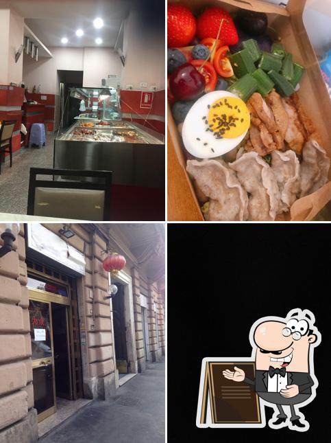 Tra le varie cose da Trattoria da Zhong si possono trovare la esterno e cibo