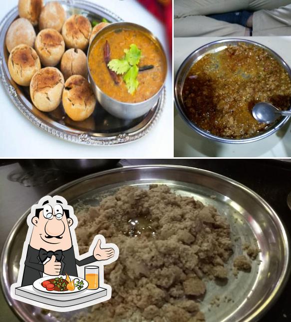 Food at Shree Mahakali Dal Bati