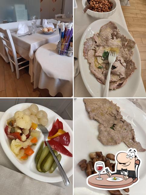 Cibo al Trattoria Belvedere piatti tipici carne salada