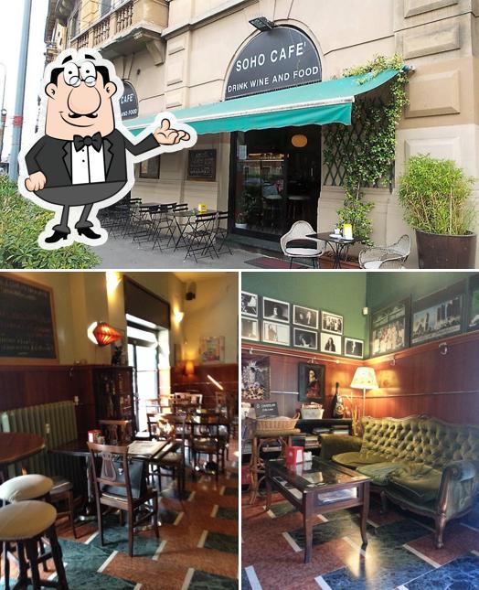 Gli interni di Soho Cafè