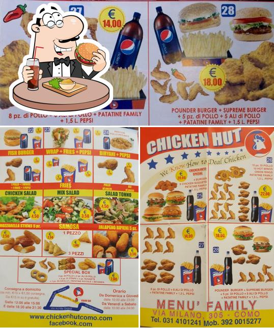 Ordina un hamburger a Chicken Hut