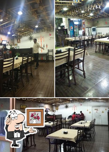 The interior of Aranya Restaurant