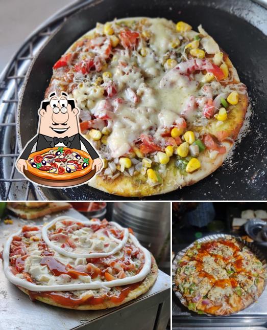 Try out pizza at Lakshmi Sandwich Centre