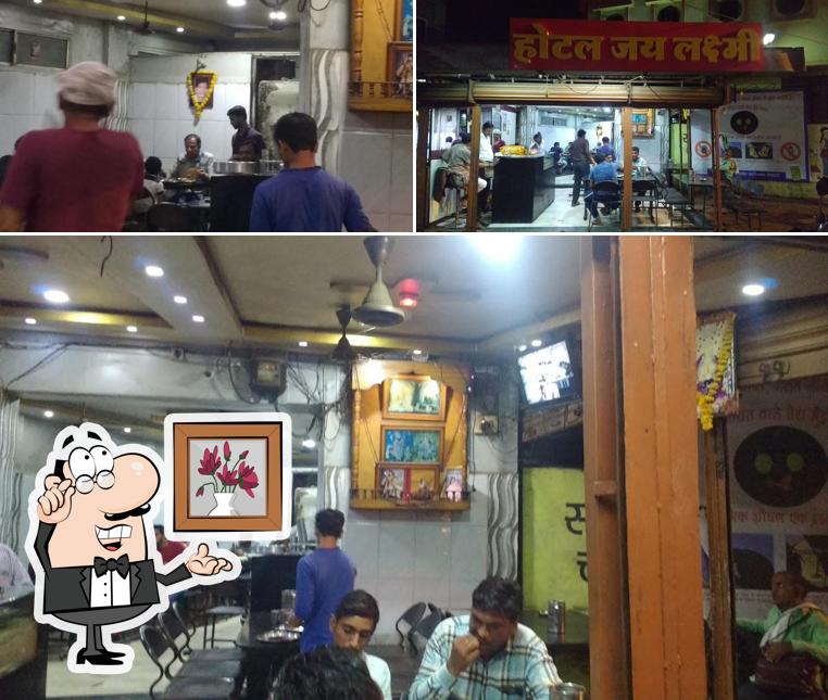 The interior of जय लक्ष्मी होटल