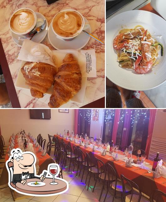 La cibo e interni del ristorante