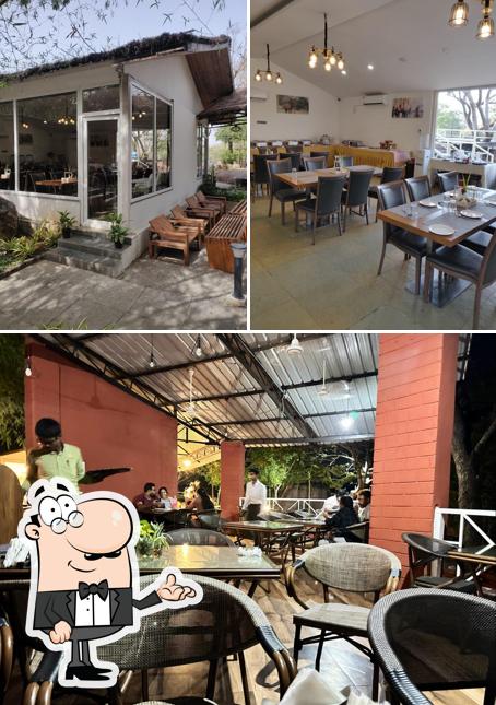 The picture of interior and exterior at Bayleaf Restaurant