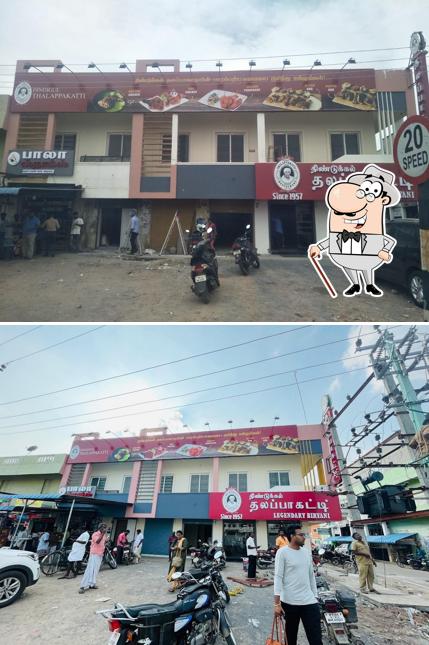 The exterior of Dindigul Thalappakatti Restaurant