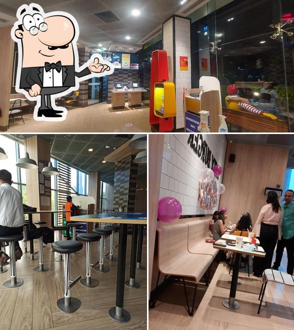 The interior of McDonald's