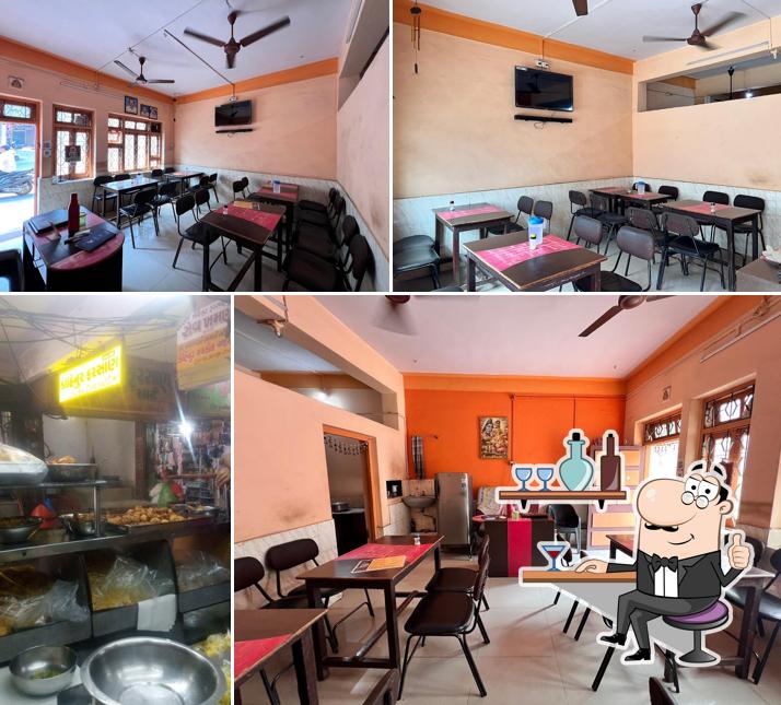 The interior of New Delhi Darbar Restaurant