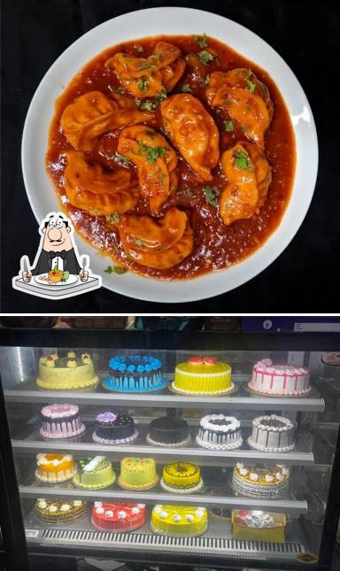 Food at Pizza place Khatima by brown box