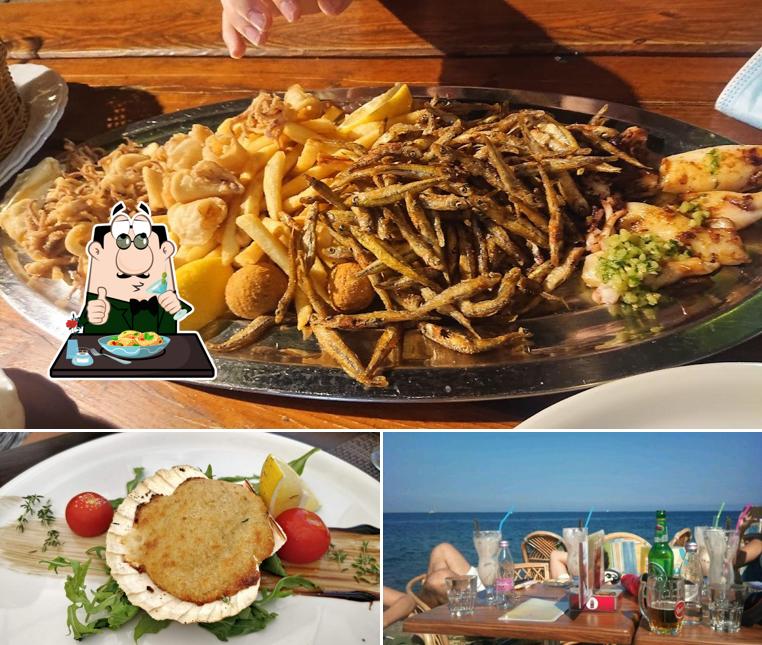 La cibo e interni del ristorante