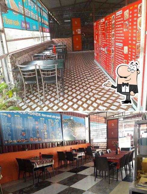 The interior of Hotel Indrayani Special Malvani