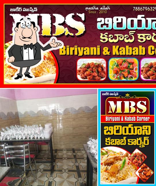 The interior of MBS BIRIYANI KABAB CORNER