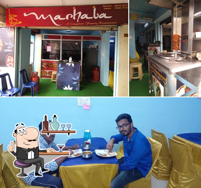 The interior of Marhaba Family Restaurant